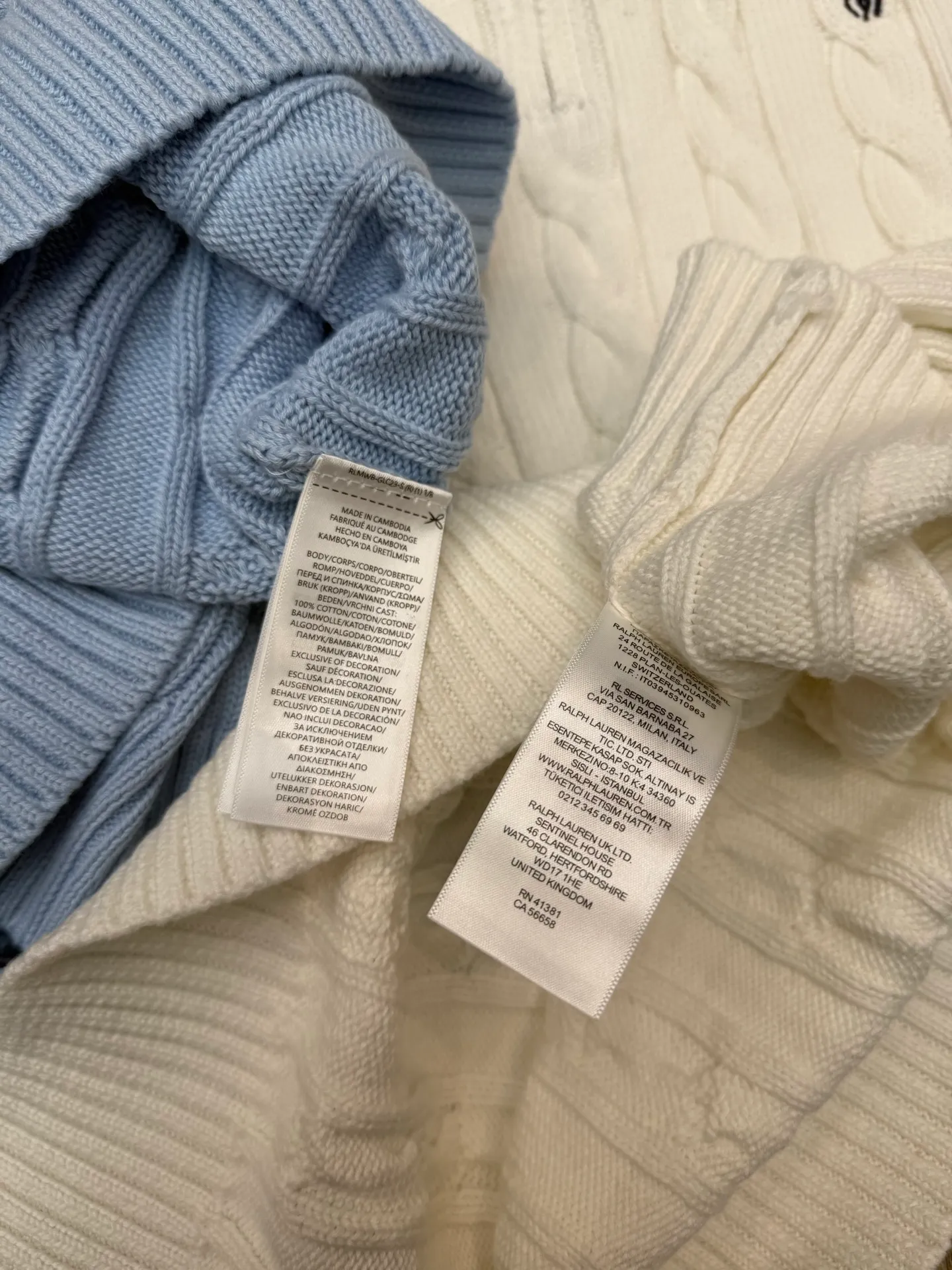 P250 Ralph Lauren·🇺🇸American high-end brand new round neck cardigan long-sleeved sweater ✅✅✅Ready in stock Focus on quality and compare at will Size: XS S M L Color: Khaki Navy Blue Gray Blue White